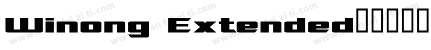 Winong Extended字体转换